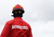 Dominado fogo florestal em herdade no concelho de Alcácer do Sal