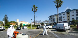 Sines lava ruas e transportes municipais