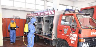 Santiago do Cacém desinfeta instalações dos bombeiros e de outras instituições