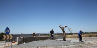 Rotunda dos Bombeiros requalificada em Viana do Alentejo