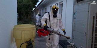 Militares do Exército descontaminam centro de saúde de Estremoz