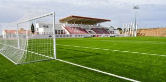 Obras de requalificação do Estádio Municipal do Crato na fase final