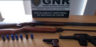 GNR de Sines detém individuo por ameaças com arma de fogo e posse ilegal de armas