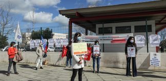 Enfermeiros em protesto no Barreiro ameaçam endurecer formas de luta