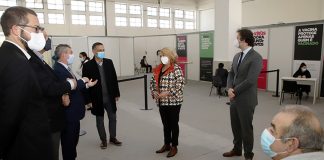 Executivo sadino visita centro de vacinação que entrou ontem em funcionamento