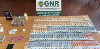 Homem detido pela GNR em Santiago do Cacém com mais de cinco mil doses de droga