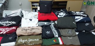 GNR apreende material contrafeito em Pegões