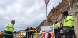 Bloco de rocha instável motiva corte do trânsito entre a Figueirinha e Galapos