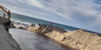 Lagoa de Melides em Grândola abriu ao mar para renovação das águas
