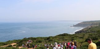 Cabo Espichel palco de caminhada promovida pela freguesia de São Sebastião