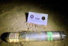 Marinha inativa engenho explosivo na praia de Troia