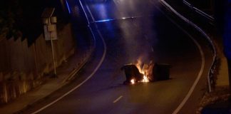 Nove contentores de lixo incendiados na Península de Setúbal