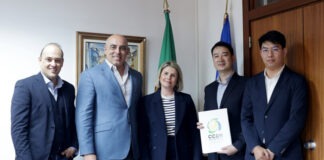 CCDR Alentejo atribui título digital à fábrica de baterias da CALB em Sines Reuniao ccdra calb3