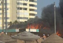 Incêndio deflagrou em bar de praia na Costa da Caparica 725034419 27778317945099147 5947407056842385924 n