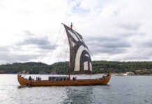 Embarcação viking “Orkan” fez escala em Setúbal durante viagem pela costa portuguesa Chegada embarcação Viking Orkan 2026 (1)