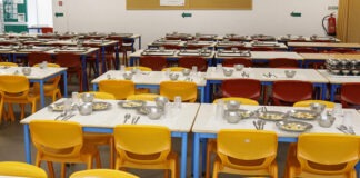 Seixal inaugura nova escola básica capacidade para 275 alunos Refeitorio escolar Escola Basica Redondos • 26 set